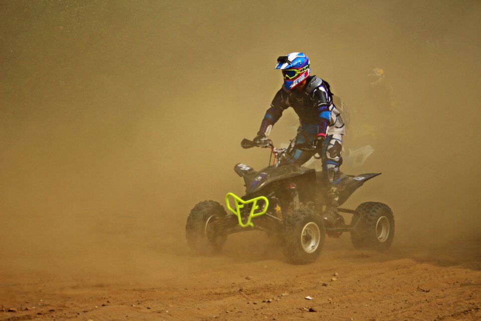 Quad motocross ride motorcycle sport