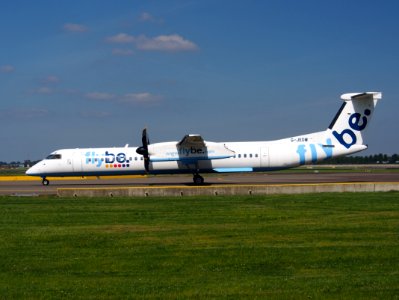 G-JEDW Flybe Dash 8 at Schiphol (AMS - EHAM), The Netherlands, 16may2014, pic-2