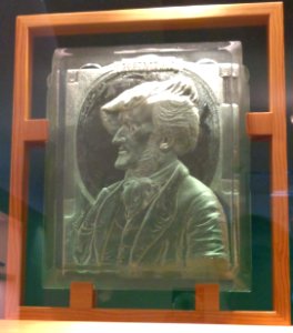 Glasportraet Richard Wagner von Albert Wiegel