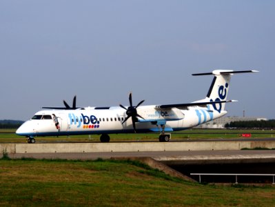 G-KKEV Flybe De Havilland Canada DHC-8-402Q Dash 8 - cn 4201, 25august2013 pic-634