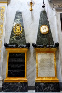 Giovanni Gaetano Bottari (Joannes Bottarius) and Alexandri Lazarini - Santa Maria in Trastevere - Rome, Italy -DSC00392