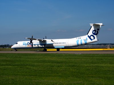 G-JEDW Flybe Dash 8 at Schiphol (AMS - EHAM), The Netherlands, 16may2014, pic-3