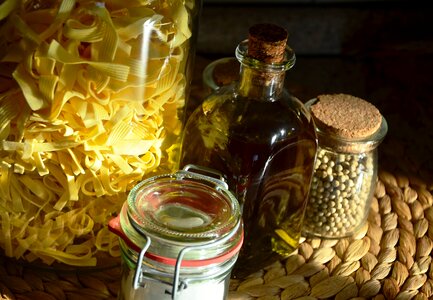 Cook kitchen glass bottles photo