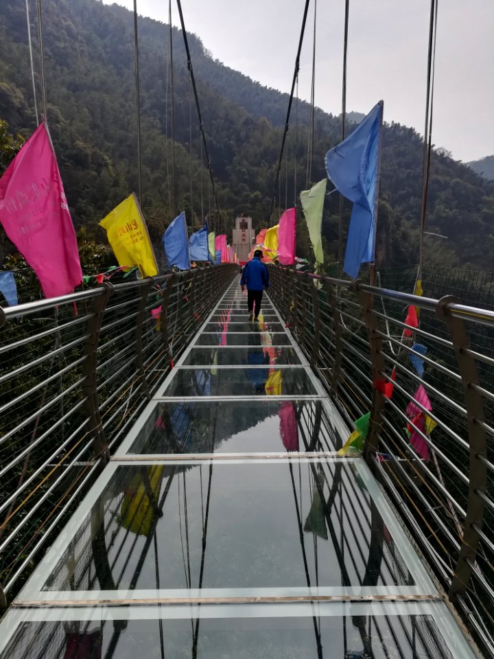 Glass bridge in Longshan National Forest Park, Picture2