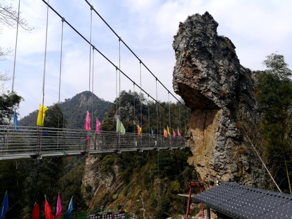 Glass bridge in Longshan National Forest Park, Picture8