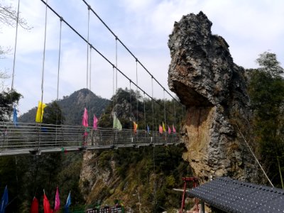 Glass bridge in Longshan National Forest Park, Picture8