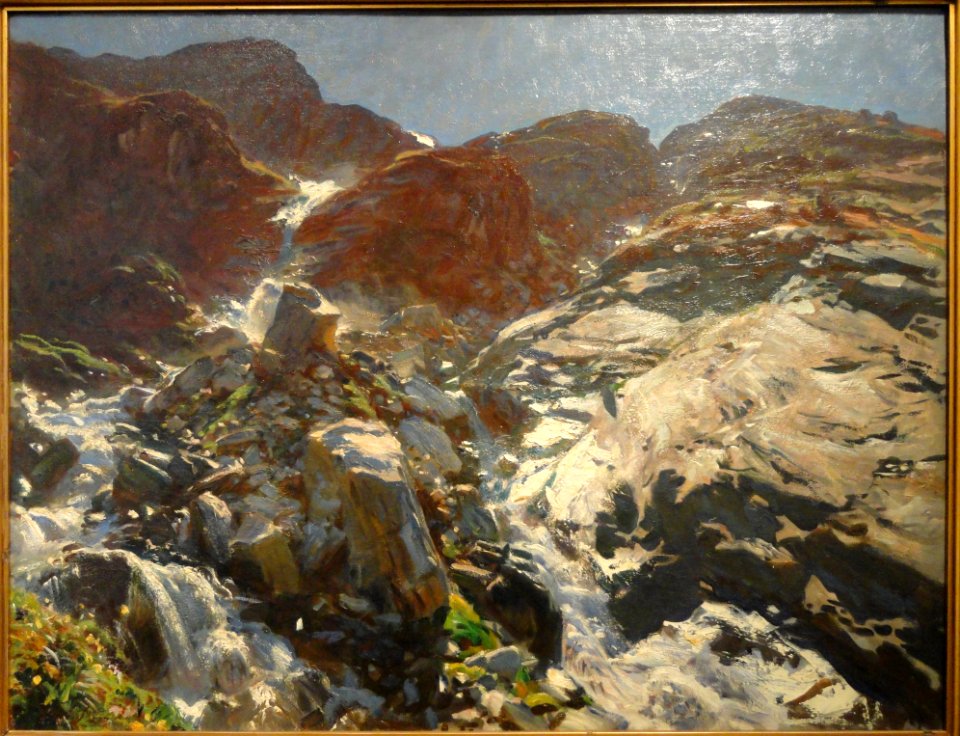 Glacier Streams - The Simplon, John Singer Sargent, c. 1910 - Museum of Fine Arts, Springfield, MA - DSC03885