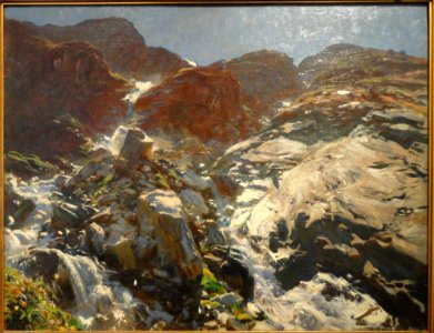 Glacier Streams - The Simplon, John Singer Sargent, c. 1910 - Museum of Fine Arts, Springfield, MA - DSC03885