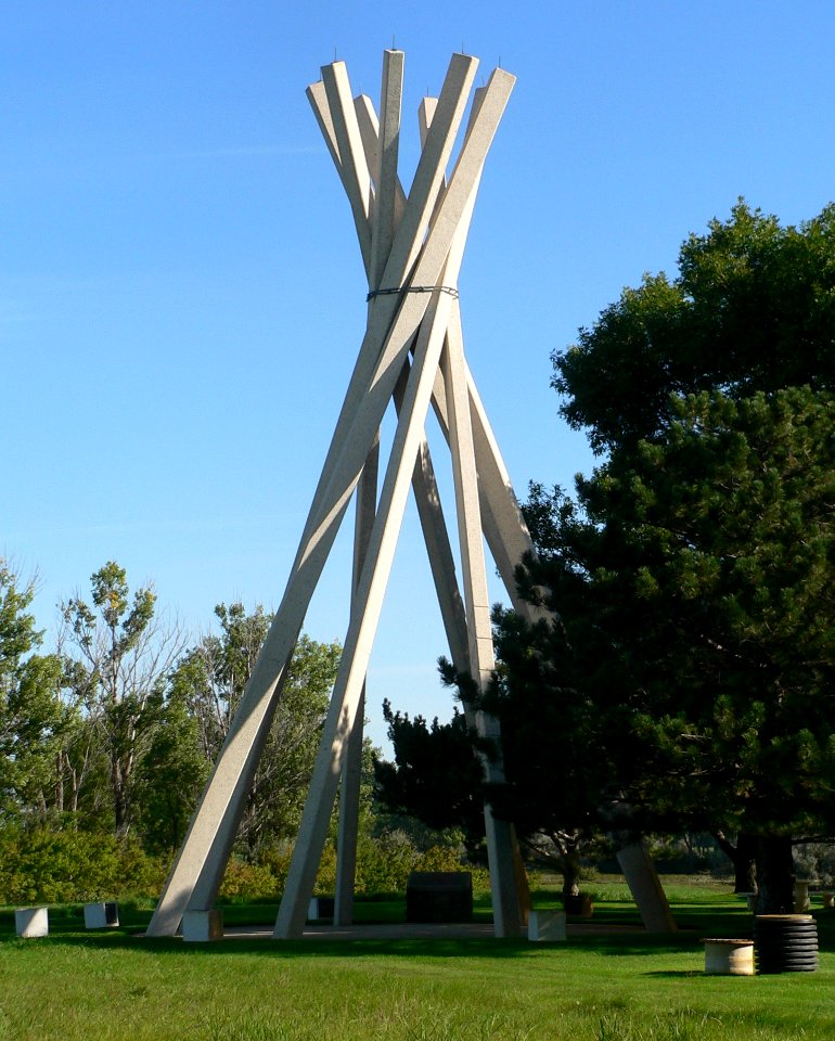 Glacial Lakes Rest Area teepee 1