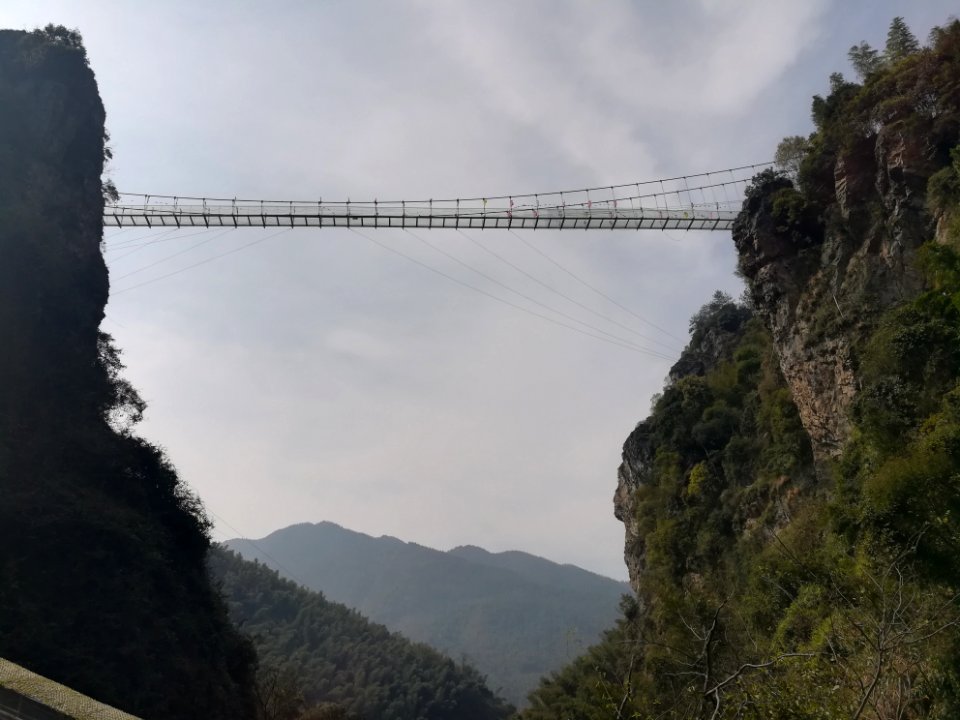 Glass bridge in Longshan National Forest Park, Picture9