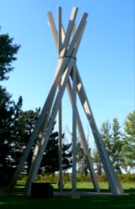 Glacial Lakes Rest Area teepee 2