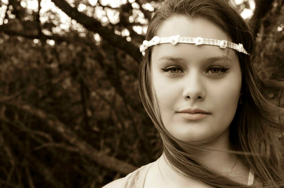 Nature beauty teenager