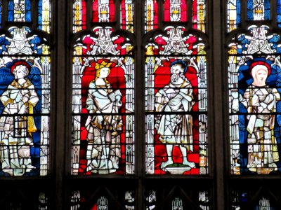 Gloucester Cathedral, east widow, detail 03