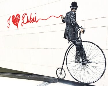 Dubai city walk graffiti