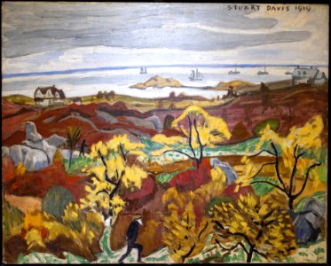 Gloucester by Stuart Davis, 1919, oil on canvas - Cape Ann Museum - Gloucester, MA - DSC01449