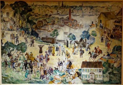 Gloucester Humoresque, by William Meyerowitz, 1923, oil on canvas - Cape Ann Museum - Gloucester, MA - DSC01019