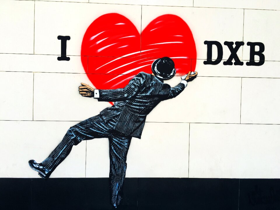Dubai graffiti city walk