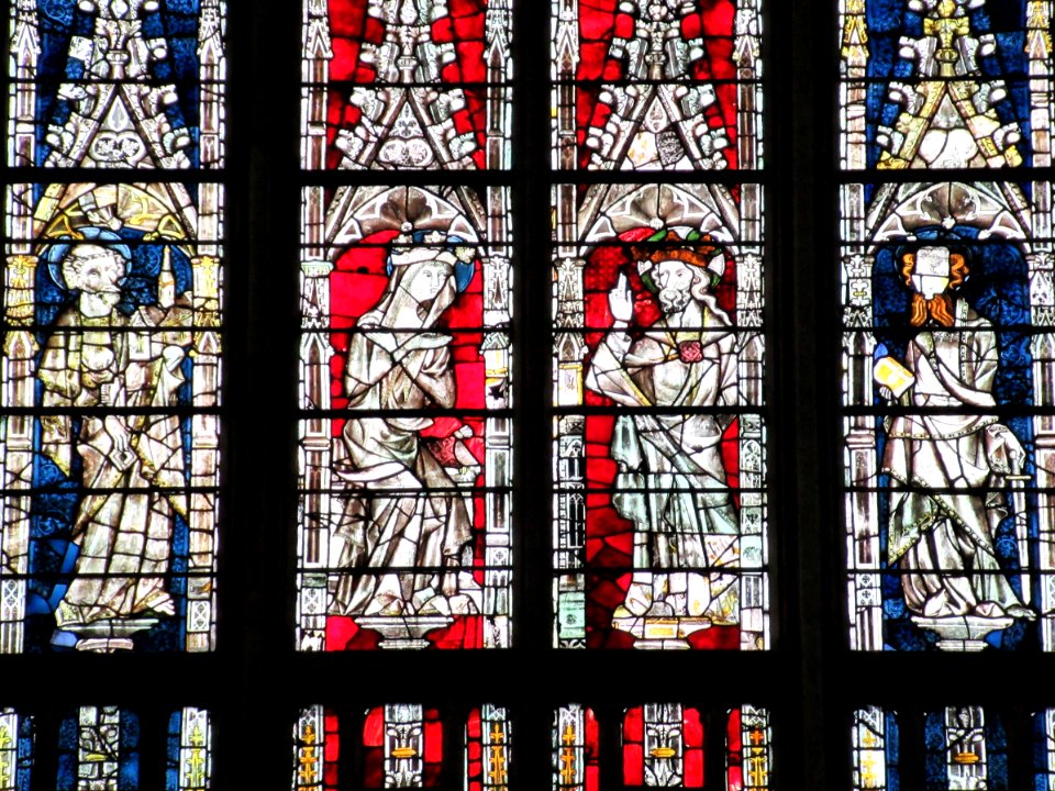 Gloucester Cathedral, east widow, detail 04