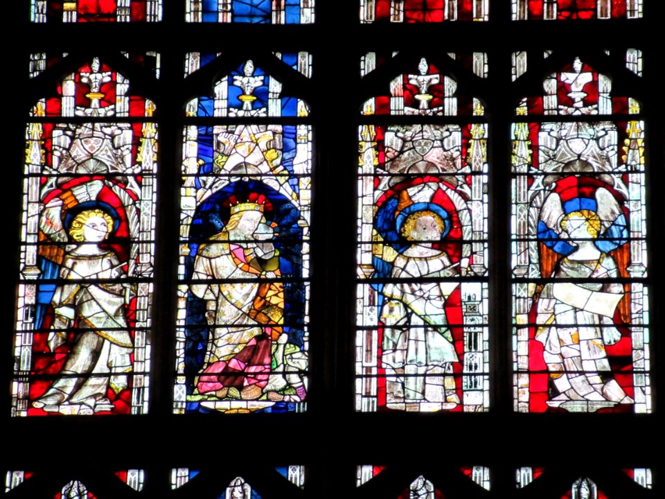 Gloucester Cathedral, east widow, detail 05