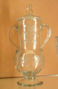 Glassware, unidentified, Period 1, 1727-1770 AD - Museo Nacional de Artes Decorativas - Madrid, Spain - DSC08258