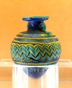 Glassware, unidentified, probably ancient - Museo Nacional de Artes Decorativas - Madrid, Spain - DSC08242