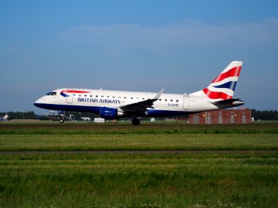 G-LCYD BA CityFlyer Embraer ERJ-170STD (ERJ-170-100) takeoff from Schiphol (AMS - EHAM), The Netherlands, 11june2014, pic-3
