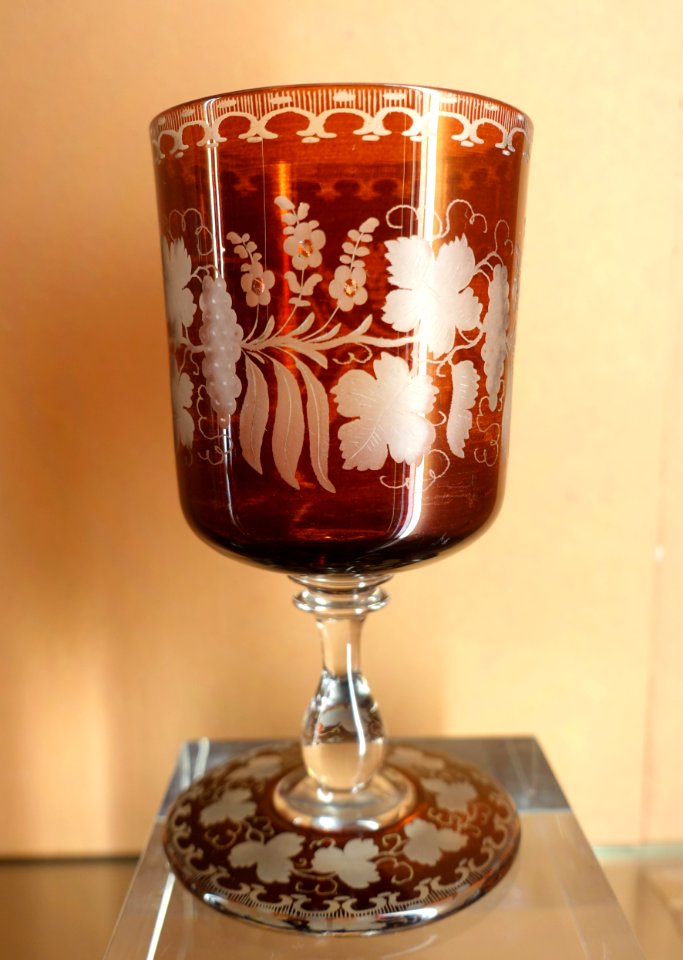 Glassware, unidentified, Period 3, 1815-1833 AD - Museo Nacional de Artes Decorativas - Madrid, Spain - DSC08272