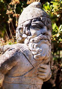 Stone garden sculpture