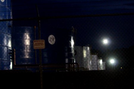 Global Terminal at night in Albany, New York