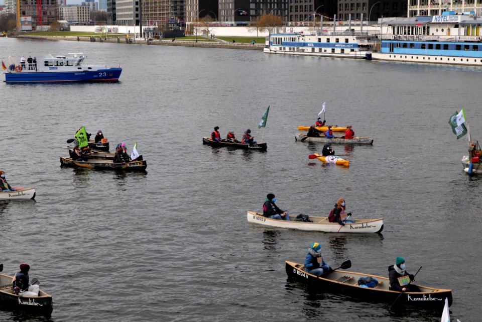 Global Climate Strike Berlin boat demonstration 2021-03-19 09