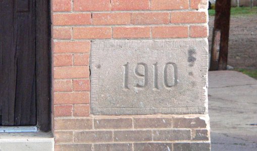 Globe, Arizona Elks building cornerstone 1