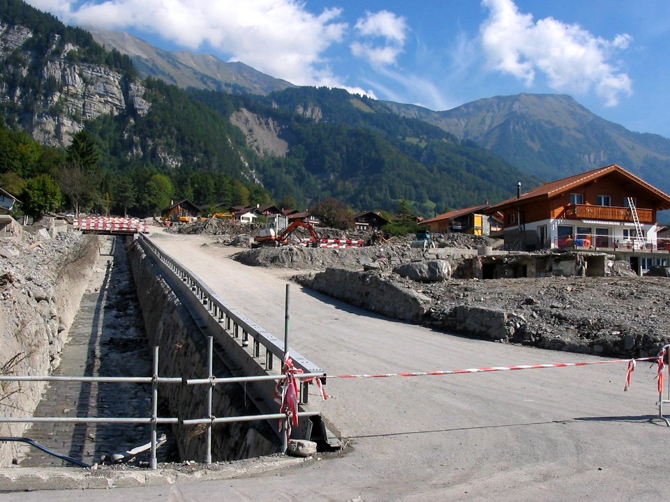 Glyssibach Brienz nach Unwetter