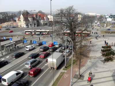 Gdańsk Wrzeszcz aleja Grunwaldzka – marzec 2011