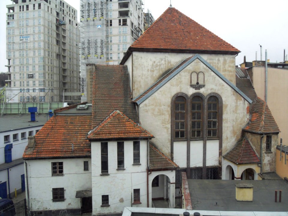 Gdańsk Wrzeszcz synagoga - tył