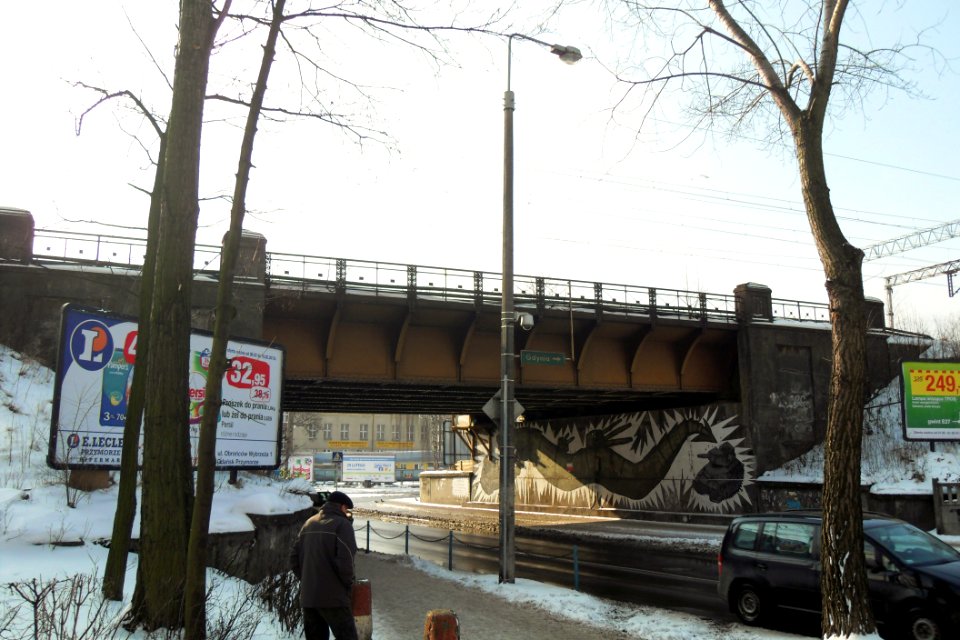 Gdańsk ulica Wyspiańskiego (wiadukt)