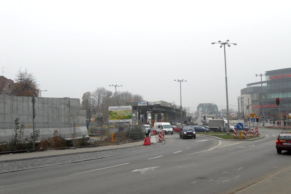 Gdańsk Wrzeszcz nowy wiadukt ulica Słowackiego – listopad 2011