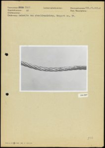 Gedeelte van staaldraadstrop Rapport no 38, Bestanddeelnr 256-2847