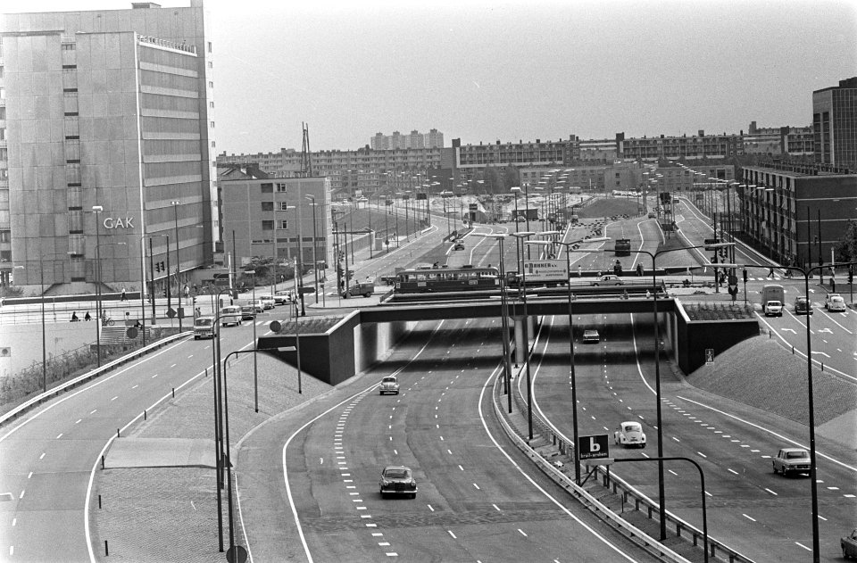 Gedeelte van Ringweg om Amsterdam bij Bos en Lommerplein tot Jan van Galenstraat, Bestanddeelnr 922-4131