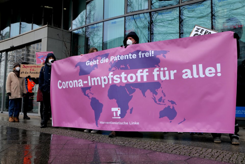 GebtDiePatenteFrei protest Berlin 2021-01-23 04
