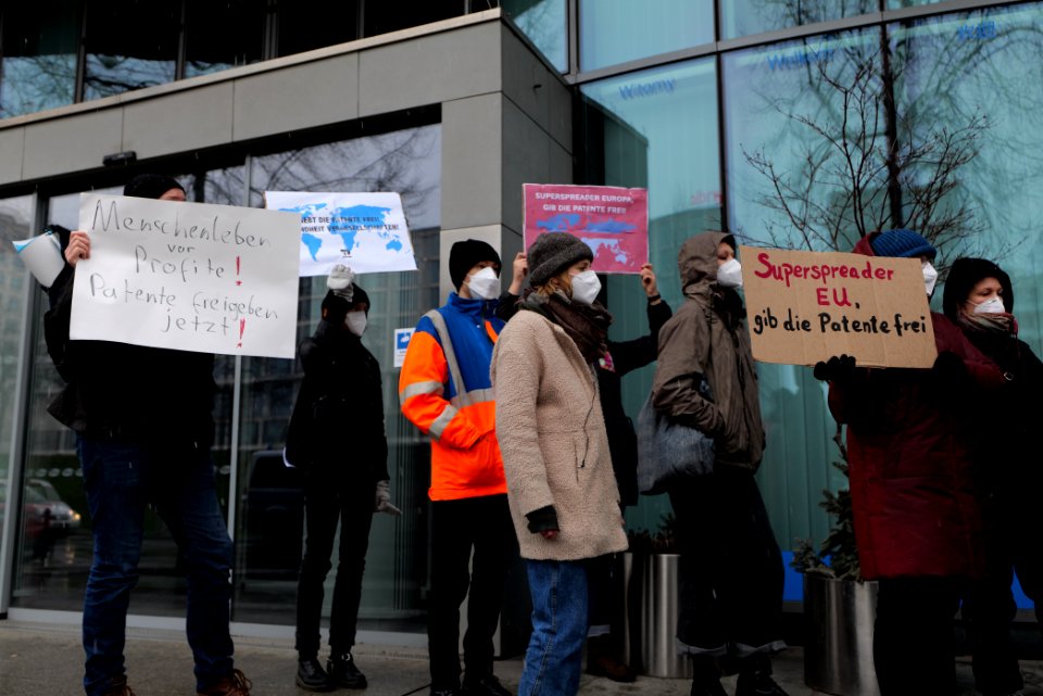 GebtDiePatenteFrei protest Berlin 2021-01-23 15