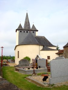 Geüs-d'Oloron (Pyr-Atl, Fr) L'église coté chevet