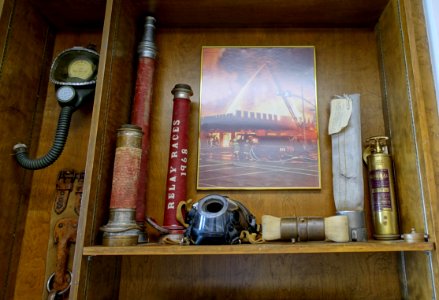 Gear and fire photo - Austin Fire Museum - Austin, Texas - DSC09339