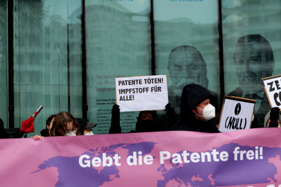 GebtDiePatenteFrei protest Berlin 2021-01-23 17