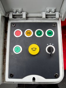 Gdańsk PESA 120Na (panel sterowania jazdą do tyłu)