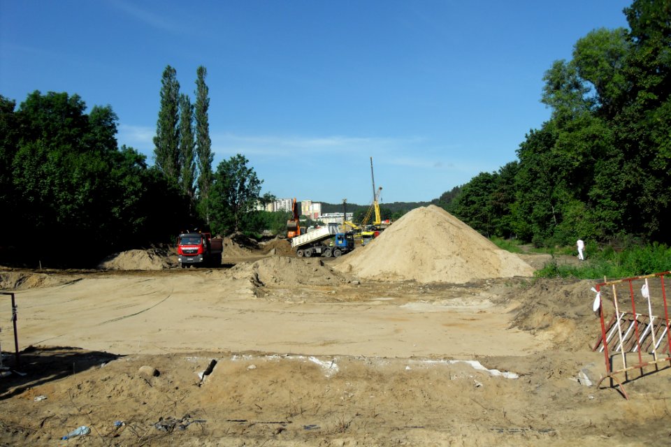 Gdańsk Wrzeszcz ulica Słowackiego podczas przebudowy - lipiec 2011