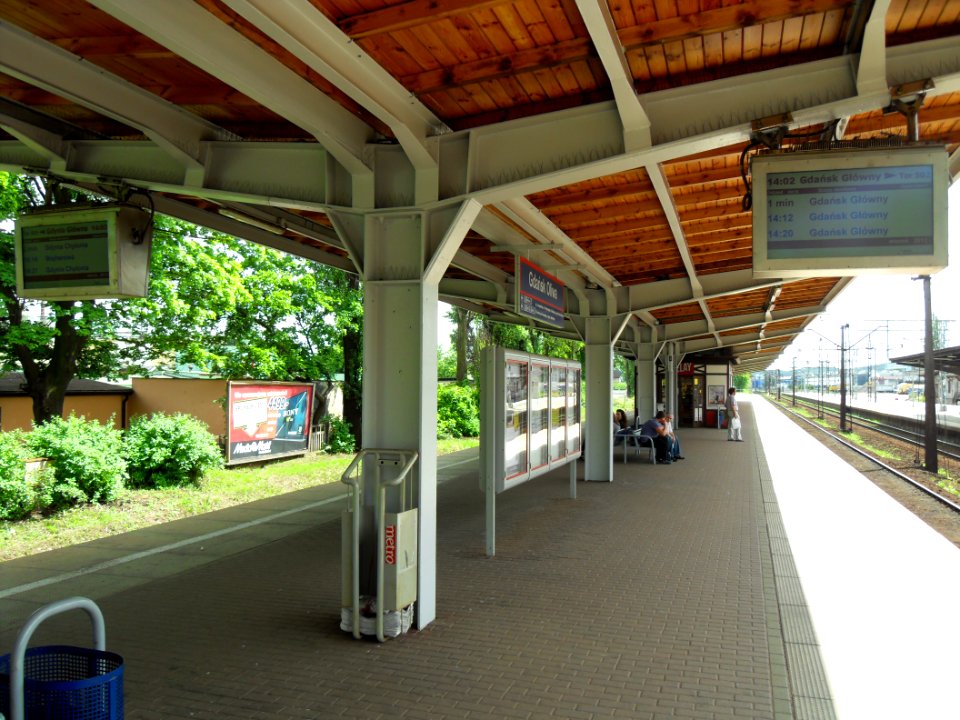 Gdańsk Oliwa peron SKM