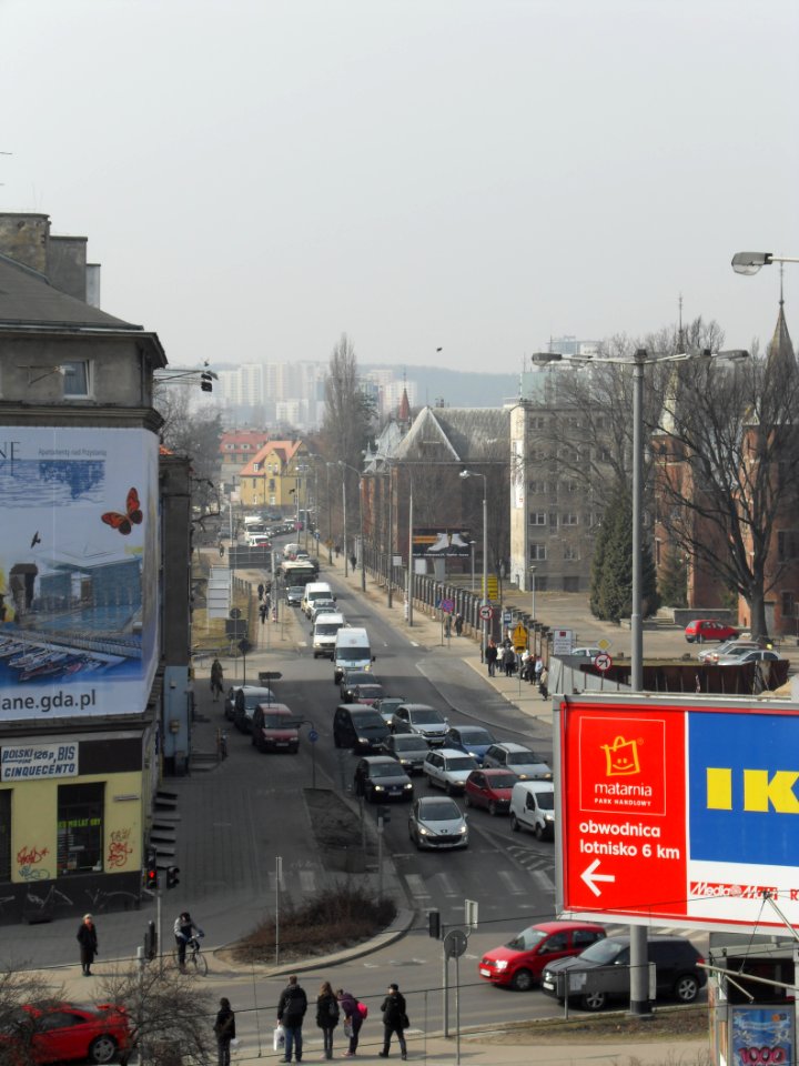 Gdańsk Wrzeszcz ulica Słowackiego – marzec 2011