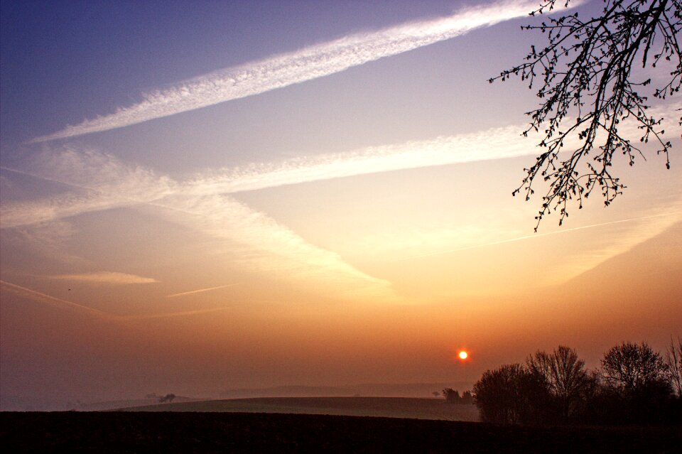 Sunrise early in the morning landscape