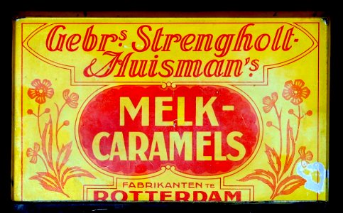 Gebroeders Strengholt- & Huismans Melk Caramels blikje, foto1
