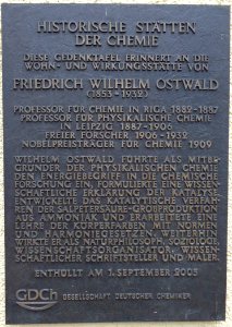 GDCh Gedenktafel Ostwald in Grossbothen